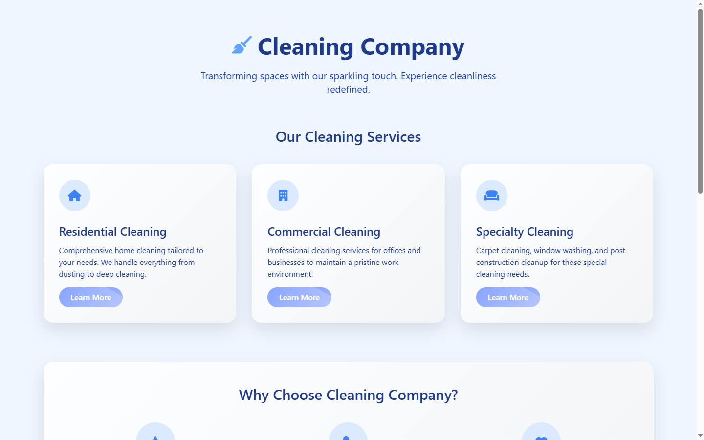Business website
