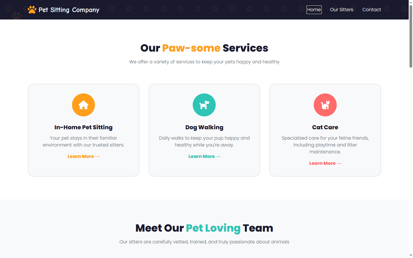 Business website